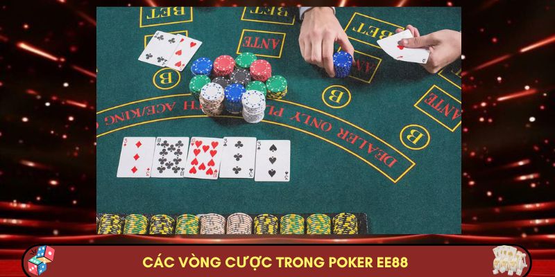 Các vòng cược trong Poker EE88